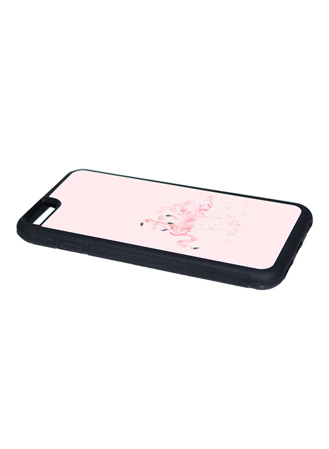 ديكالاك غطاء حماية واقٍ بطباعة ثنائية الأبعاد لهاتف أبل آيفون 6 بلس نمط زهري مع طائر الفلامينغو - Image 3