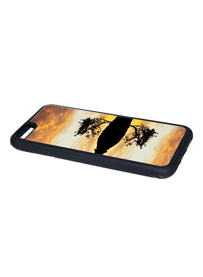 ديكالاك غطاء حماية واقٍ بطباعة ثنائية الأبعاد لهاتف أبل آيفون 6S شجرة مع منظر غروب الشمس في السماء - Image 3