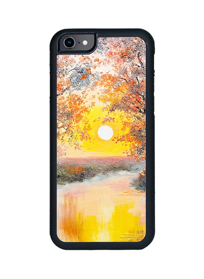 ديكالاك غطاء حماية واقٍ بطباعة ثنائية الأبعاد لهاتف أبل آيفون 6S لوحة زيتية لمنظر نهر عند غروب الشمس - Image 1