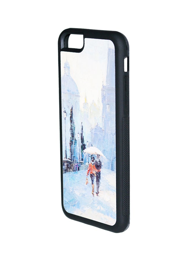 ديكالاك غطاء حماية واقٍ بطباعة ثنائية الأبعاد لهاتف أبل آيفون 6S نمط زوجان تحت المطر - Image 2