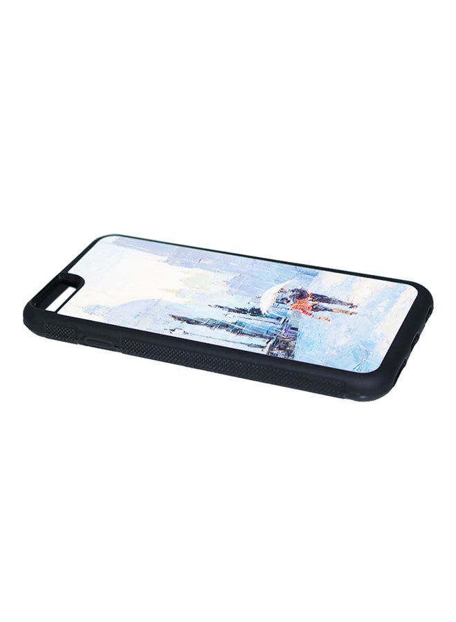 ديكالاك غطاء حماية واقٍ بطباعة ثنائية الأبعاد لهاتف أبل آيفون 6S نمط زوجان تحت المطر - Image 3