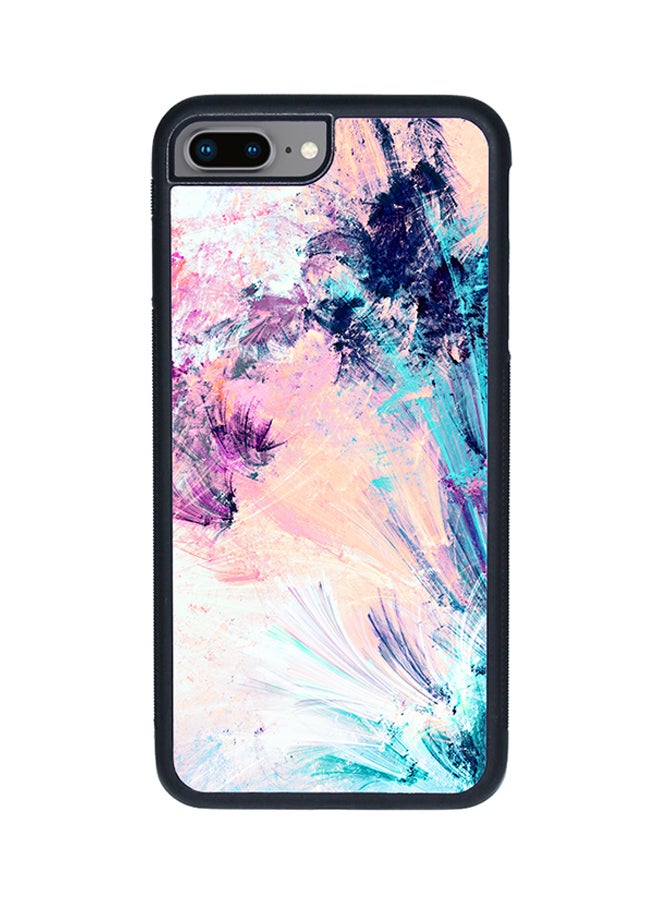 ديكالاك غطاء حماية واقٍ بطباعة ثنائية الأبعاد لهاتف أبل آيفون 8 بلس رسم تجريدي بألوان مشرقة - Image 1