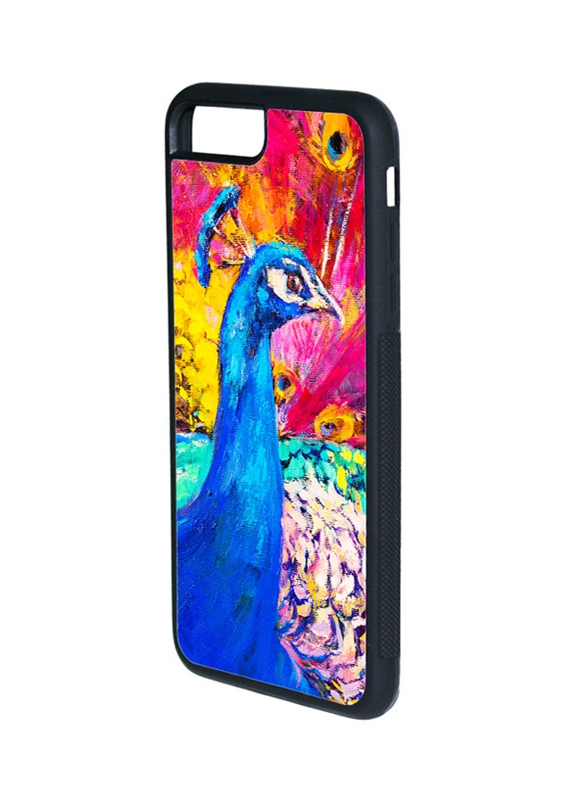 ديكالاك غطاء حماية واقٍ بطباعة ثنائية الأبعاد لهاتف أبل آيفون 8 بلس نمط طاووس جميل - Image 2