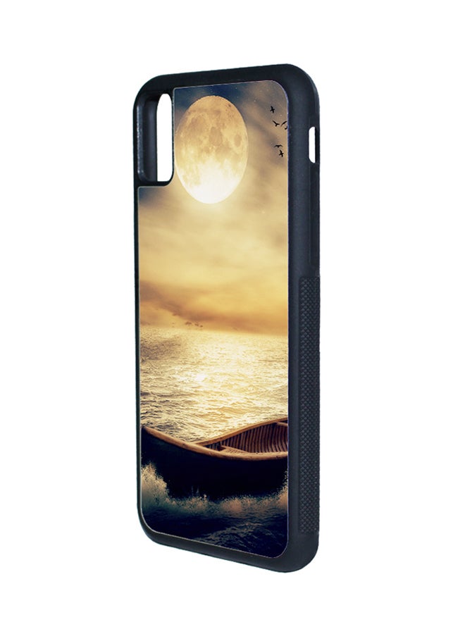 Decalac 2D Print Protective Case Cover For Apple iPhone X A Boat In The Sea - Image 2