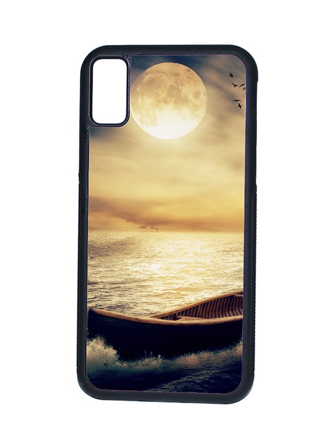 Decalac 2D Print Protective Case Cover For Apple iPhone X A Boat In The Sea - Image 1