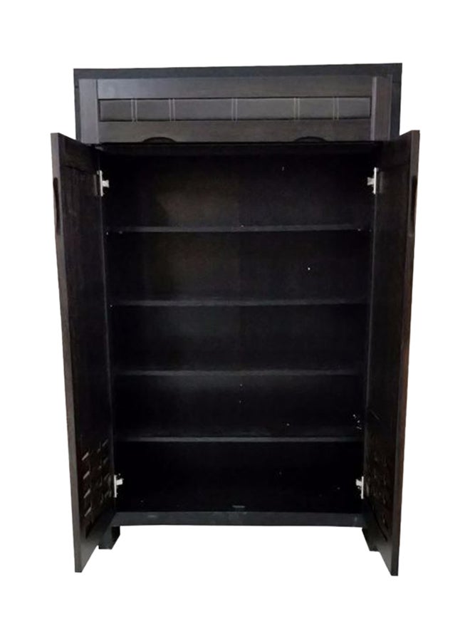 AE Shoe Cabinet With 2 doors Brown 125x85x40centimeter - Image 2