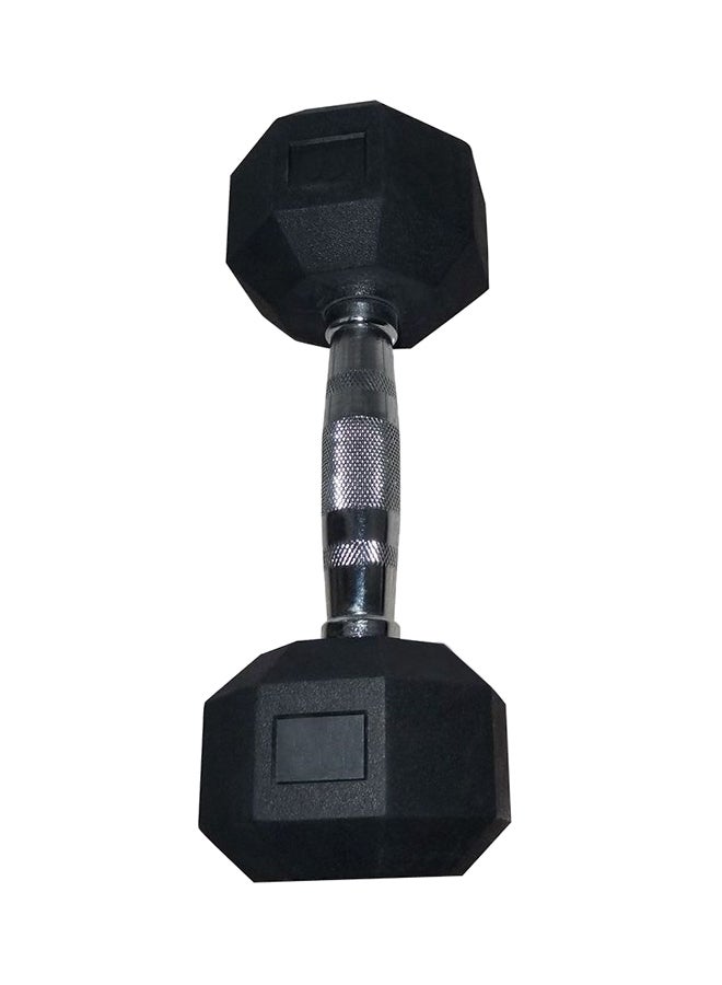 BODY SCULPTURE Hex Rubber Dumbbell - 3 Kg 3kg 
