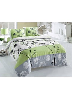 2-Piece Ranforce Quilt Duvet Cover Set (EU) (IT) Cotton Green/White/Black - v1538055483/N17322716A_1