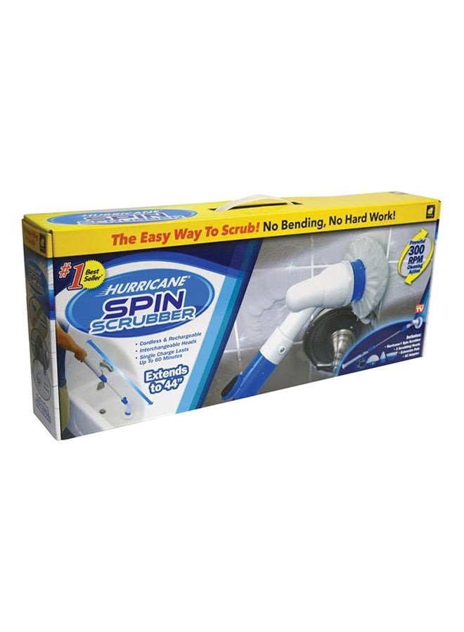 Hurricane Portable Spin Scrubber White/Blue 