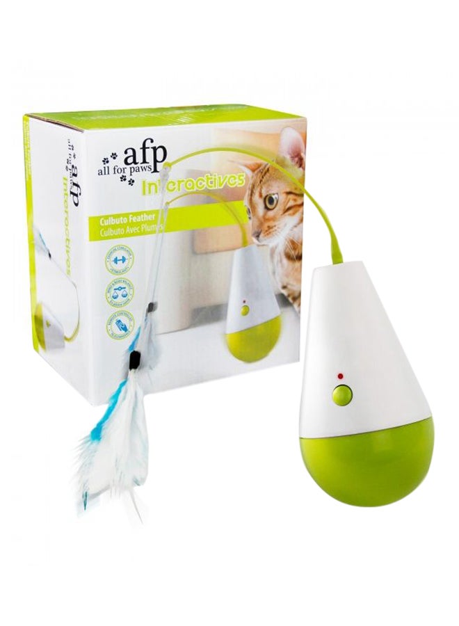 afp Interactives Culbuto Feather Toy White/Green