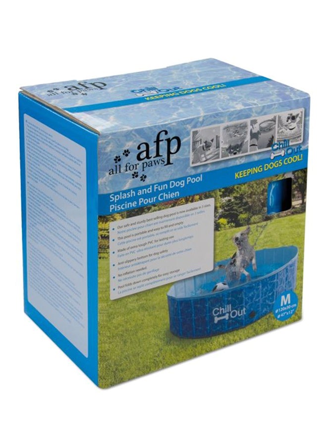 afp Chill Out Splash And Fun Dog Pool Blue M
