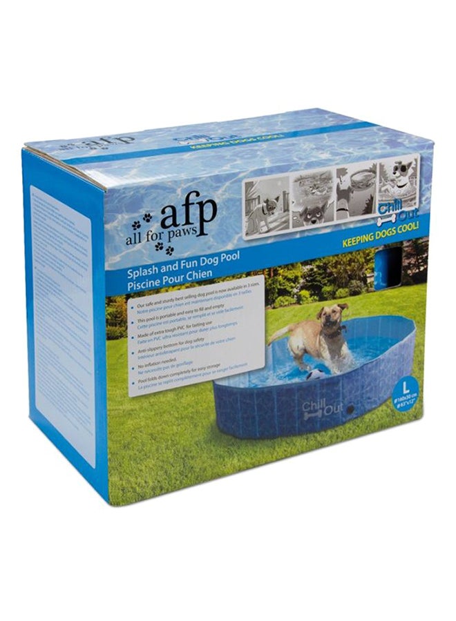 afp Chill Out Splash And Fun Dog Pool Blue L