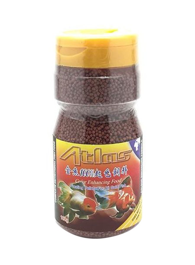 Colour Enhancing Pellet Fish Food Brown 100grams