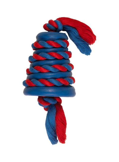 Mongoose Rope Tug And Toss Dog Toy Blue/Red