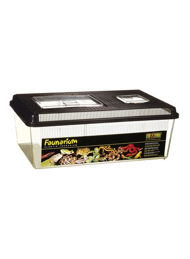 Exo Terra Flat Faunarium Clear/Black L