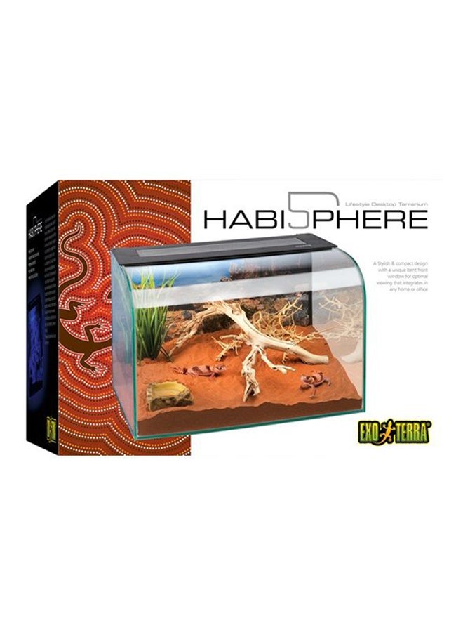 Exo Terra - HabiSphere Desktop Terrarium Clear/Black - Image 1