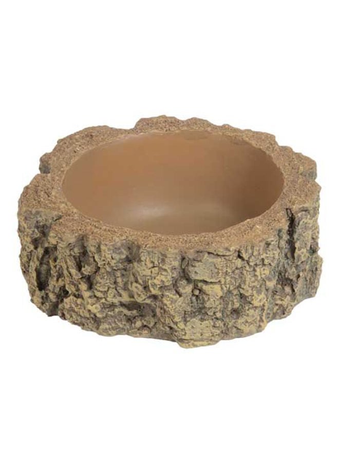 Bark 1 Drinking Bowl For Reptiles Brown