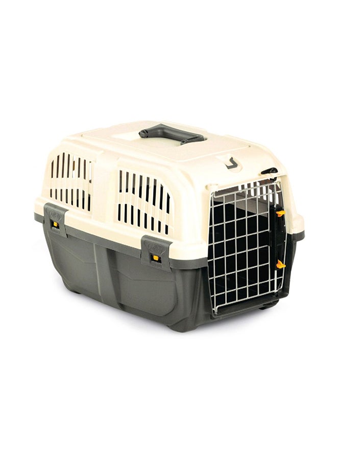 MPS - Skudo 3 Kennel With Lock System Grey/Cream/Silver - Image 1