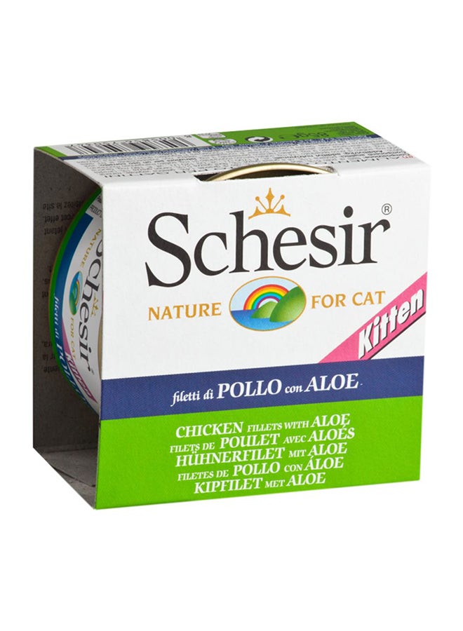 شيسر علبة طعام هلامي للقطط - بالدجاج والصبار 85جرام