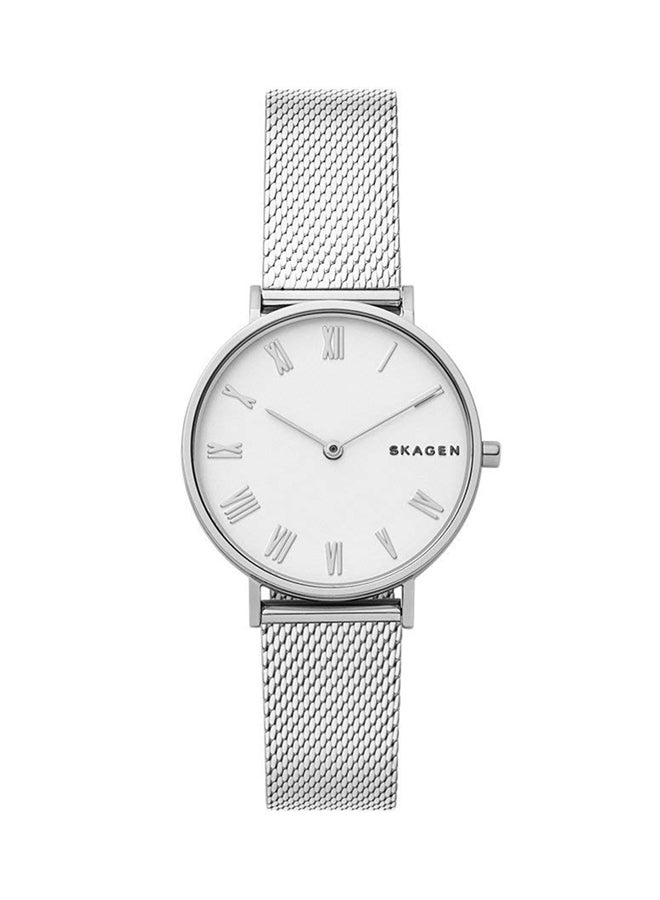 سكاجين ساعة بعقارب هالد بسوار إستانلس ستيل طراز SKW2712 للنساء