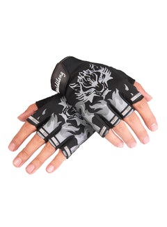 Generic Semi-Finger Gym Training Gloves Free Size 