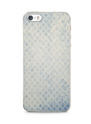 2D Print Protective Case Cover For Apple iPhone 5S Elegant Blue Pattern Subtle - v1538133890/N18328609A_1