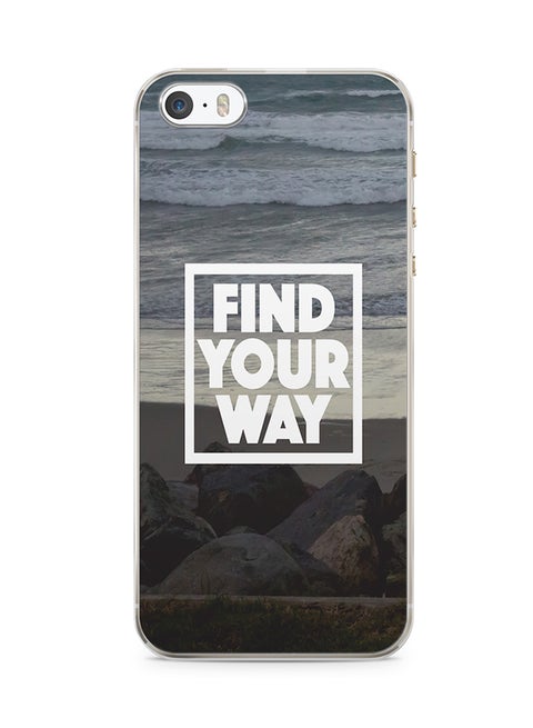 2D Print Protective Case Cover For Apple iPhone 5S Find Your Way