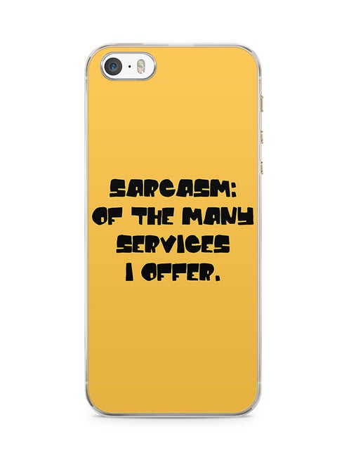 2D Print Protective Case Cover For Apple iPhone 5S Sarcasm