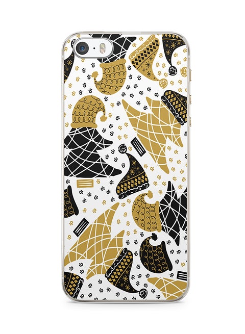 2D Print Protective Case Cover For Apple iPhone 5S Christmas Tree Pattern