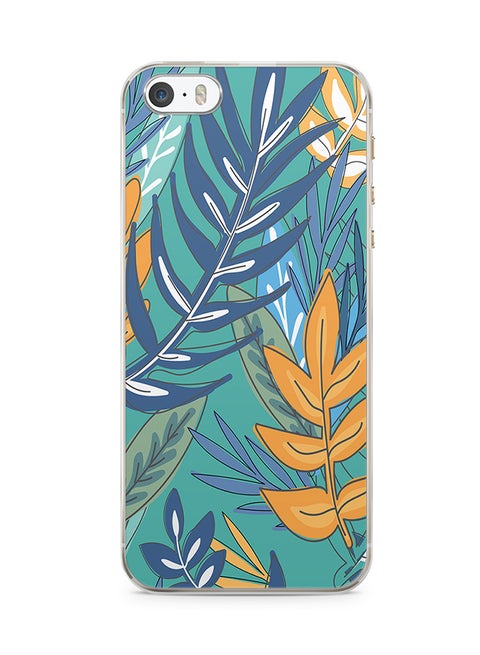 2D Print Protective Case Cover For Apple iPhone 5S Jungle Pattern Leaf