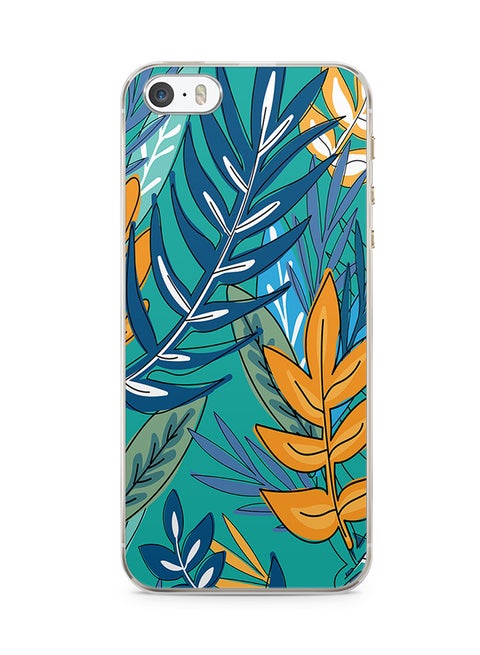 2D Print Protective Case Cover For Apple iPhone 5S Jungle Pattern Leaf