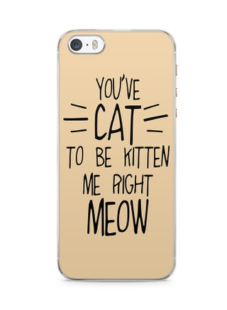 2D Print Protective Case Cover For Apple iPhone 5S Cat To Be Kitten Me Right Meow - v1538134044/N18329288A_1