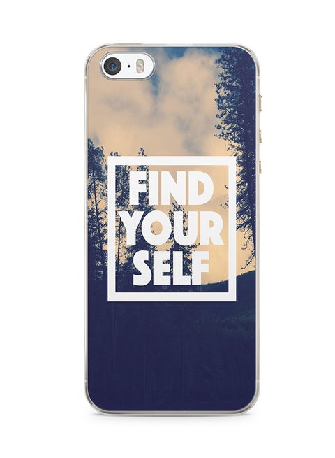 2D Print Protective Case Cover For Apple iPhone SE Find Your Way