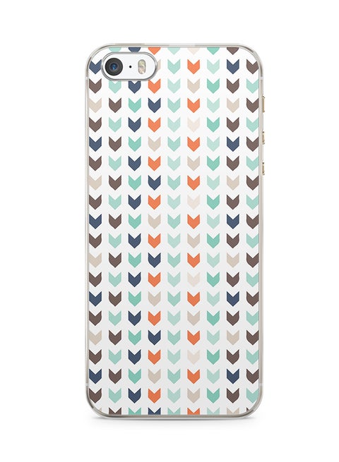2D Print Protective Case Cover For Apple iPhone SE Chevron Pattern