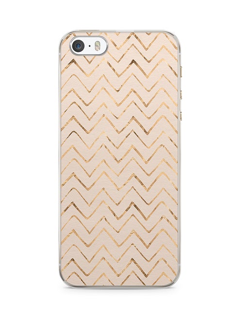 2D Print Protective Case Cover For Apple iPhone SE Texture Chevron