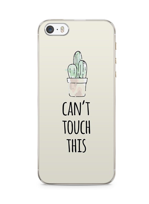 2D Print Protective Case Cover For Apple iPhone SE Can't Touch This