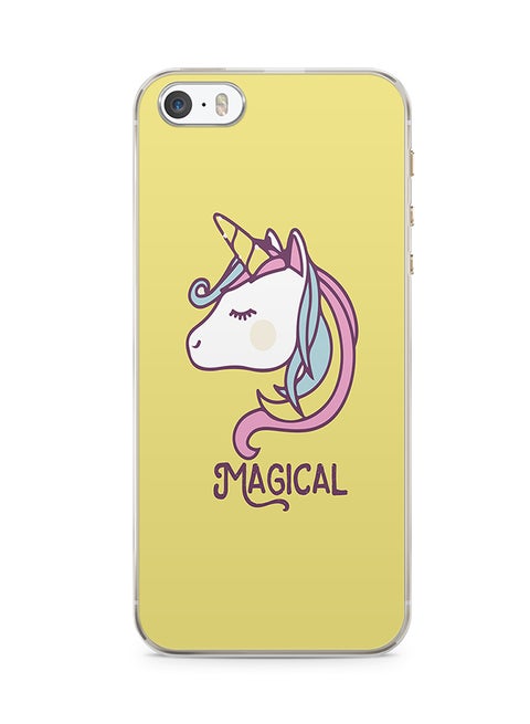 2D Print Protective Case Cover For Apple iPhone SE Magical Unicorn