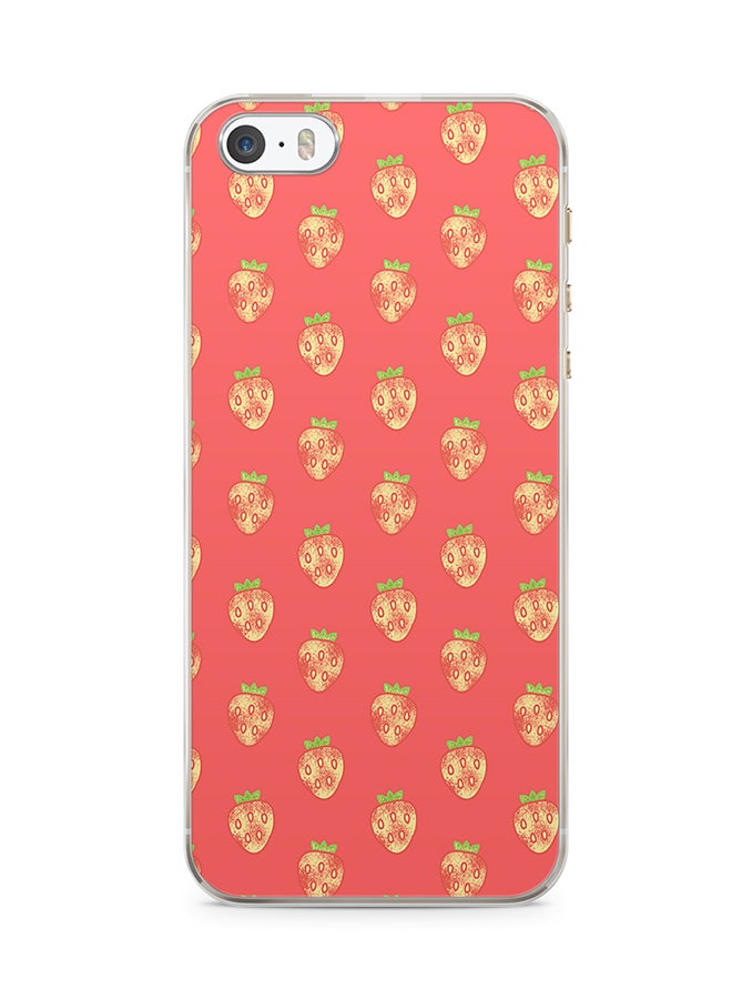 2D Print Protective Case Cover For Apple iPhone SE Strawberry Pattern