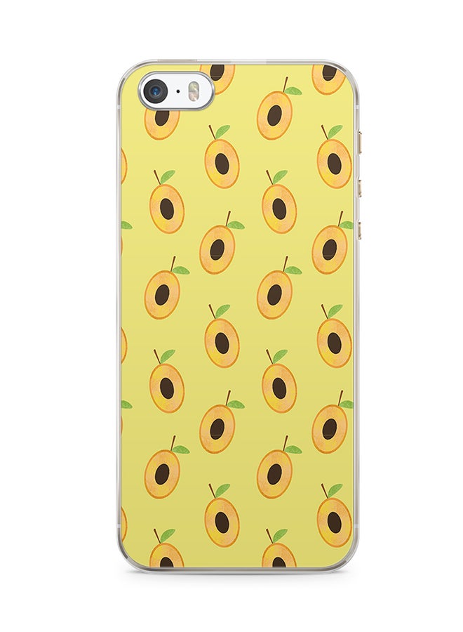 2D Print Protective Case Cover For Apple iPhone SE Apricot Fruit Pattern