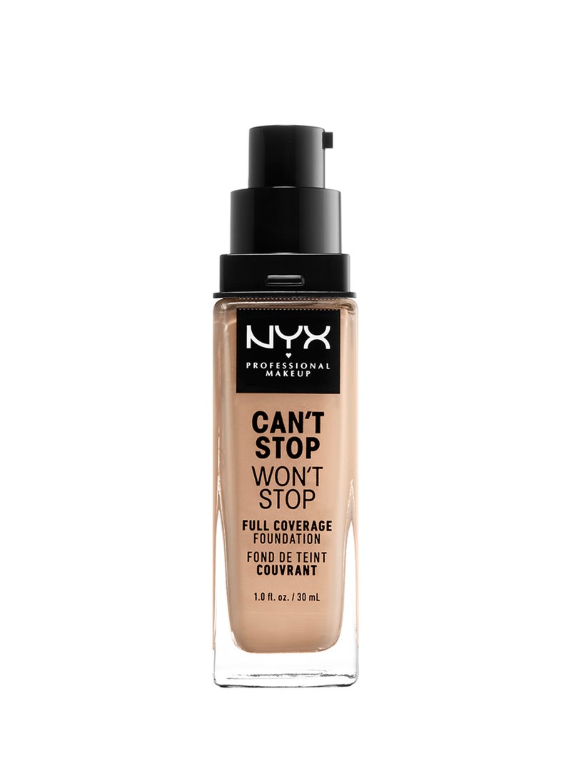 NYX PROFESSIONAL MAKEUP - Can't Stop Won't Stop Full Coverage Foundation Natural - Image 1