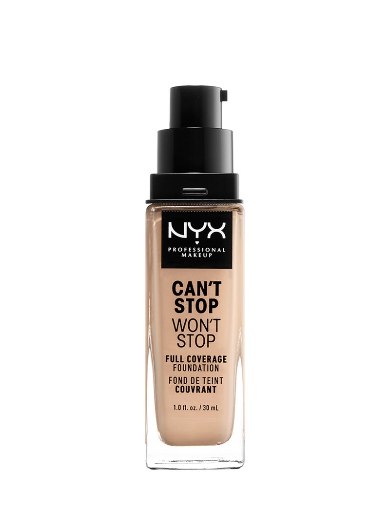 NYX PROFESSIONAL MAKEUP - Can't Stop Won't Stop Full Coverage Foundation Vanilla - Image 1