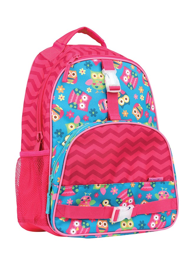 Stephen Joseph Owl Printed Backpack Pink/Blue  - Image 1