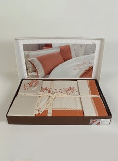 Ecocotton 6-Piece Efza Duvet Cover Set Cotton Terra  - Image 3