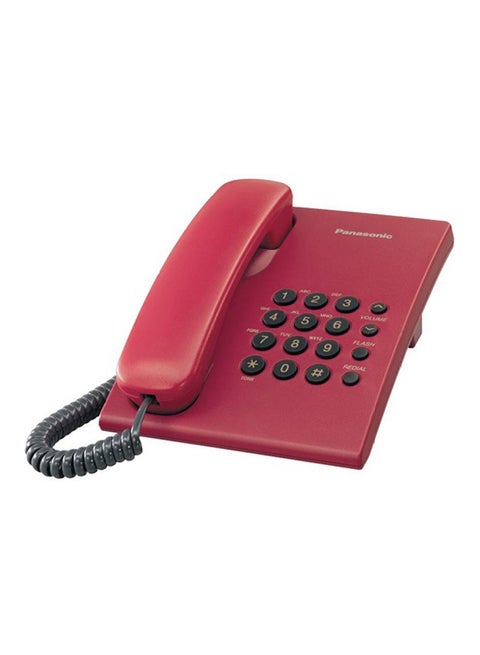 Kx-Ts500 Integrated Corded Telephone Red/Black/White