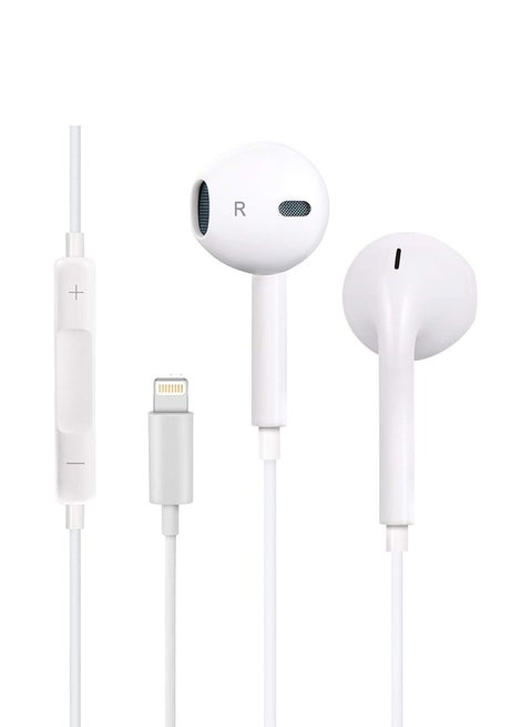 In-Ear Earphones With Lightning Connector White