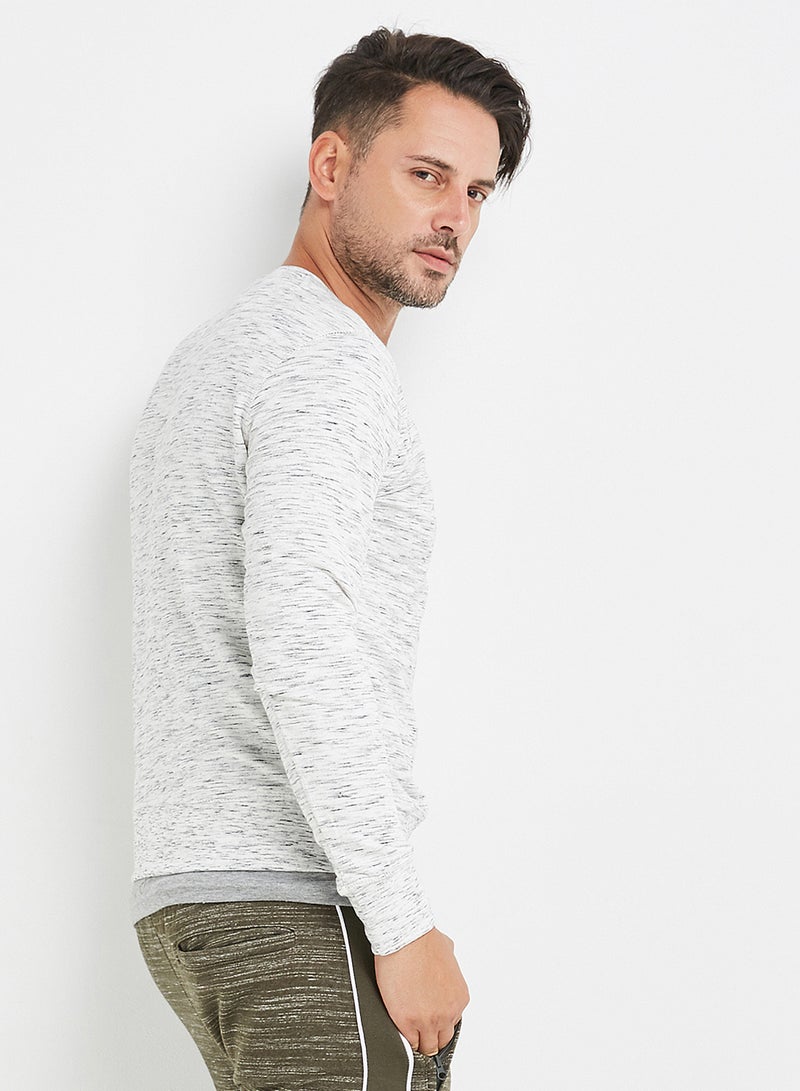 BRAVE SOUL - Long Sleeve Sweatshirt Grey - Image 1