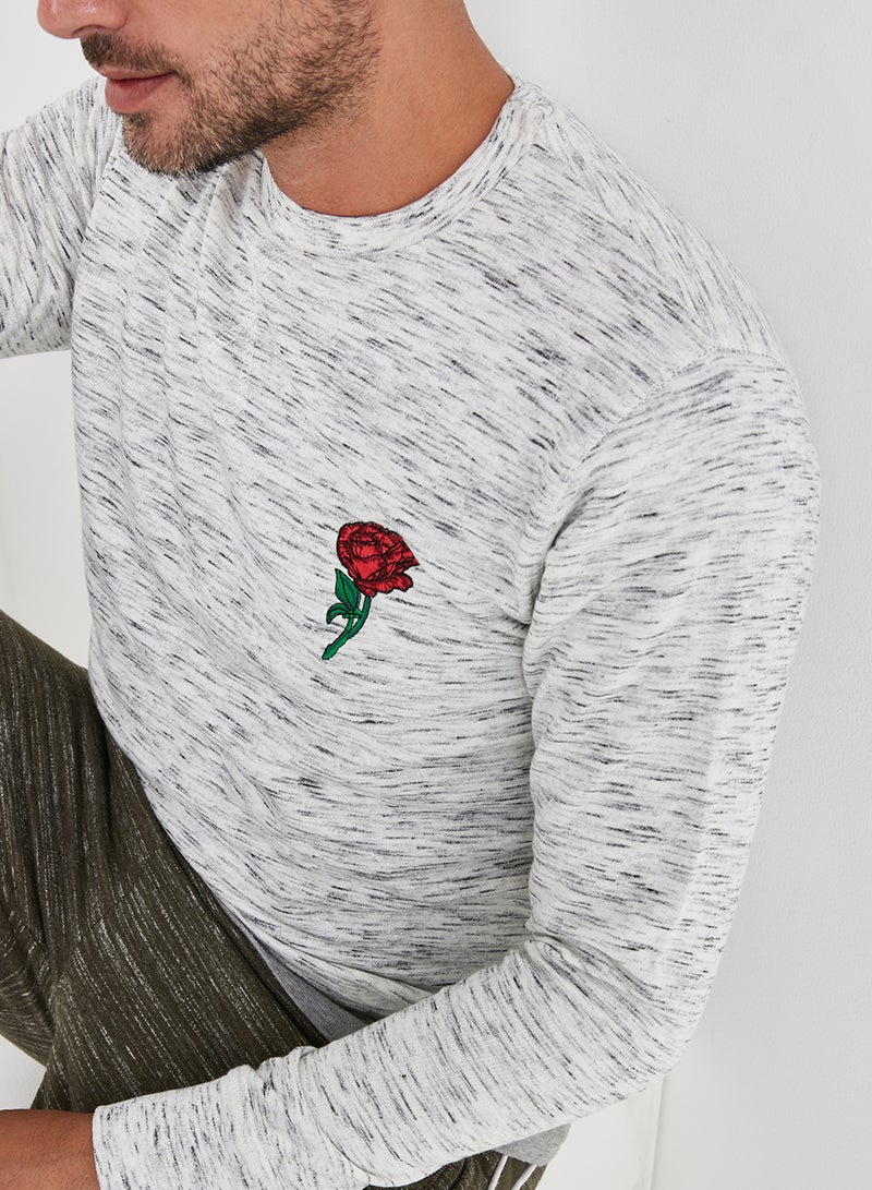 BRAVE SOUL - Long Sleeve Sweatshirt Grey - Image 1