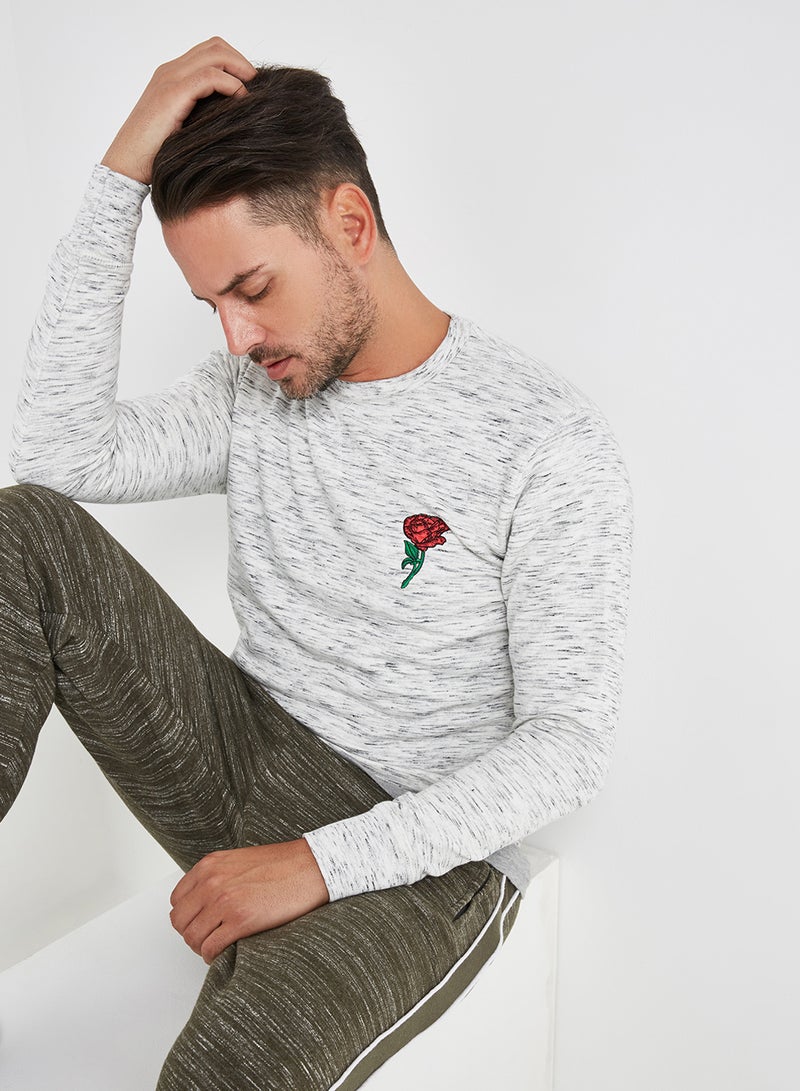 BRAVE SOUL - Long Sleeve Sweatshirt Grey - Image 1