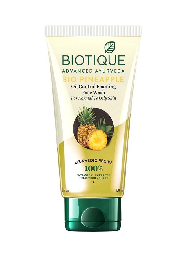 Biotique Bio Pineapple Oil Control Foaming Face Wash 150ml 