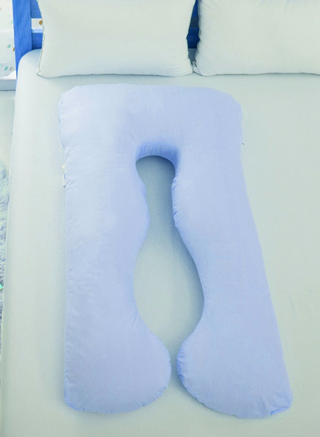 Dors Bien U-Shaped Pregnancy Pillow Cotton Blue 145x80x25centimeter  - Image 2